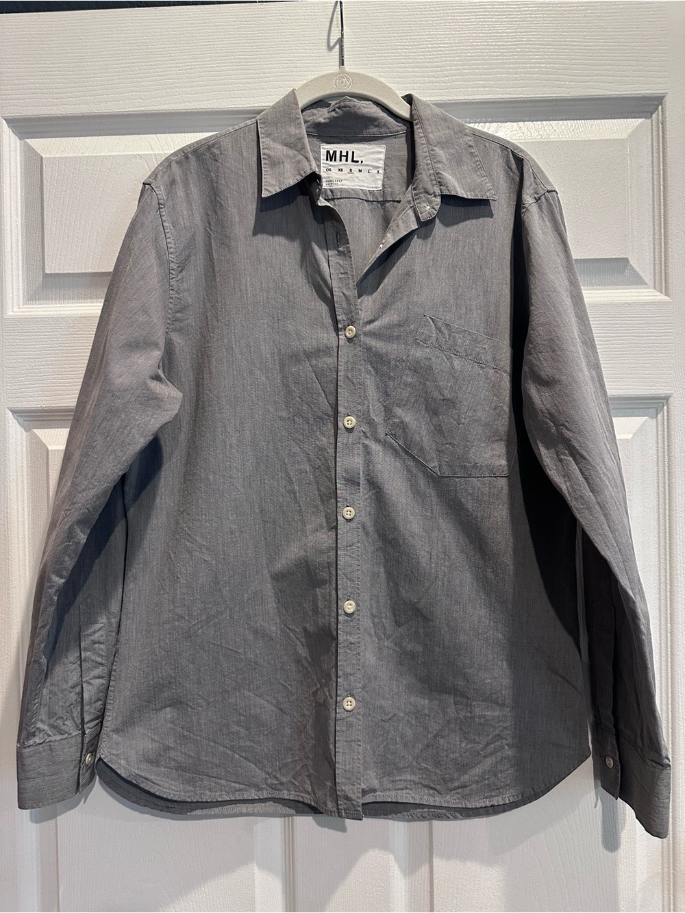 by Margaret Howell Women's Gray Button-Up Shirt